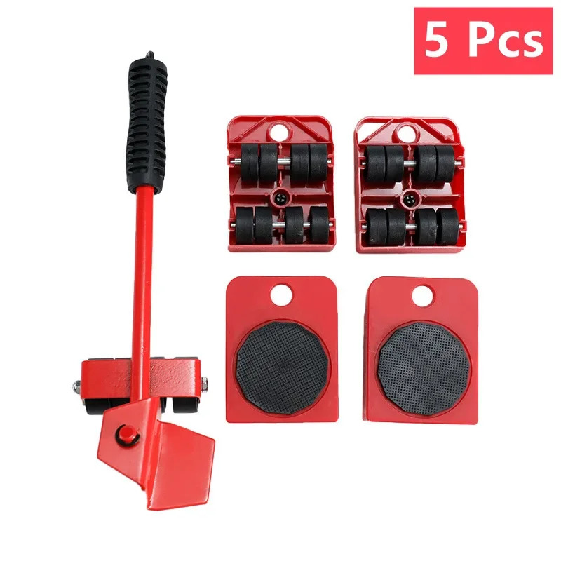 Multipurpose Furniture Mover Set – 2/4/5pcs Heavy Duty Rollers For Effortless Moving & Lifting