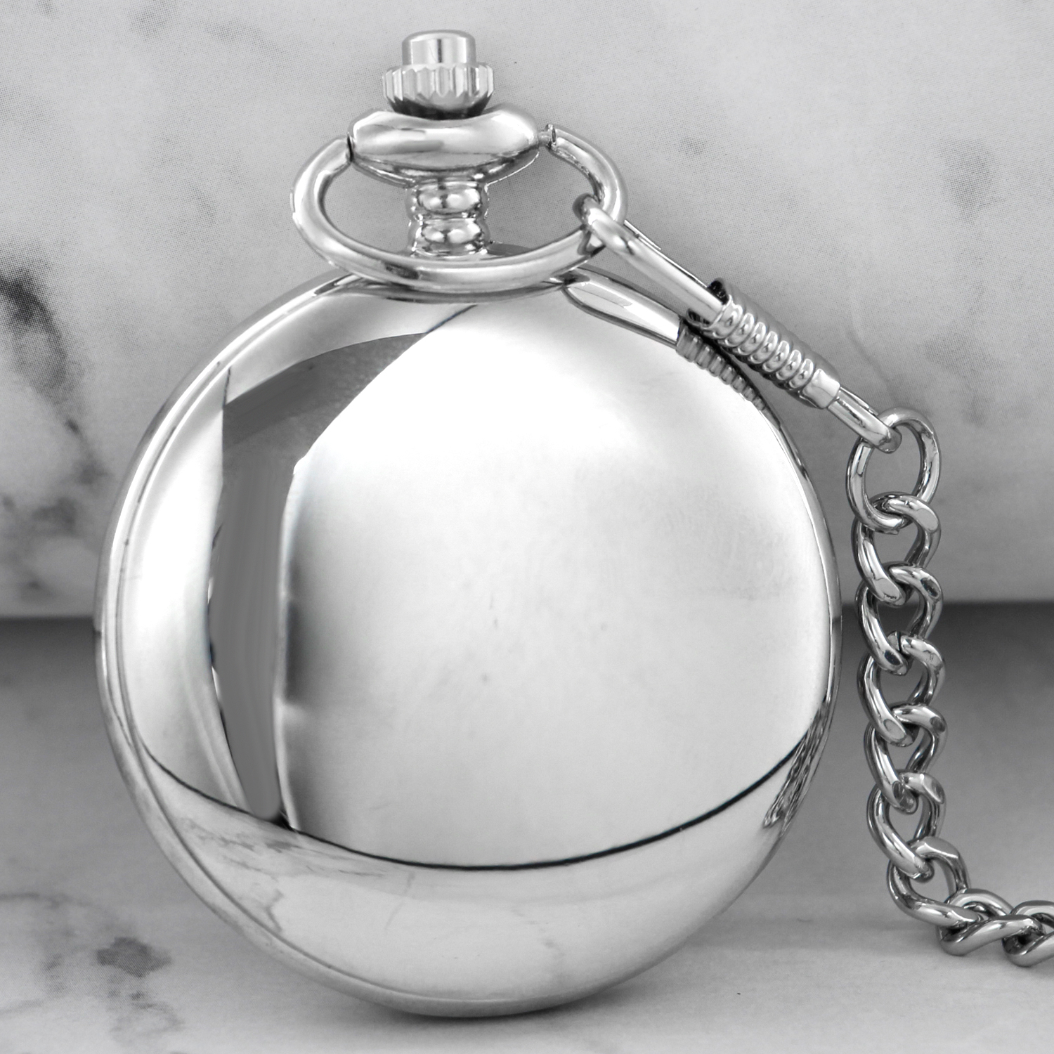 Мужские и женские Серебристые кварцевые часы с цепочкой в стиле стимпанк