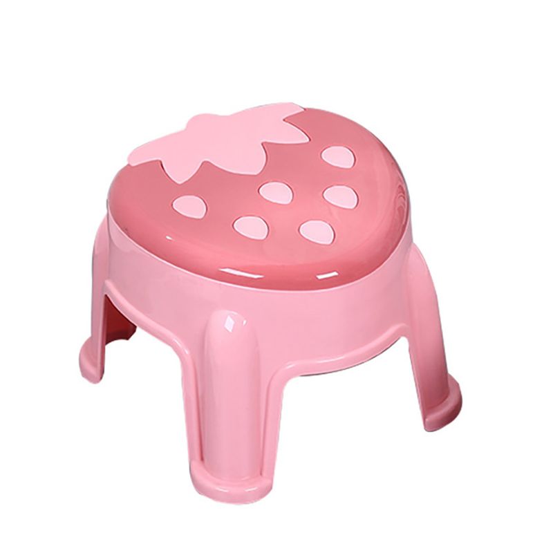 ห้องน้ําพลาสติกสตูลเด็กสตรอเบอร์รี่หนา Anti-SLIP รองเท้าเปลี่ยนสตูลเด็ก Stepping Bench Stable ข้างเตียงสตูล