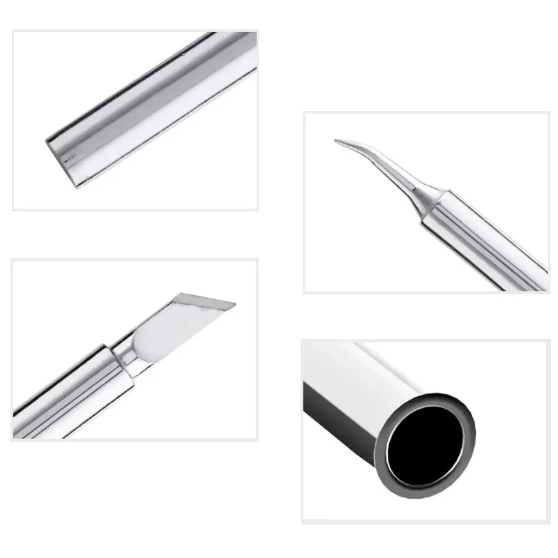 5/12Pcs I+B+K+2.4D+3C Soldering Iron 900M-T Soldering Iron Head Set Inside Hot Bare Electric Soldering Iron Tip tool pointy head