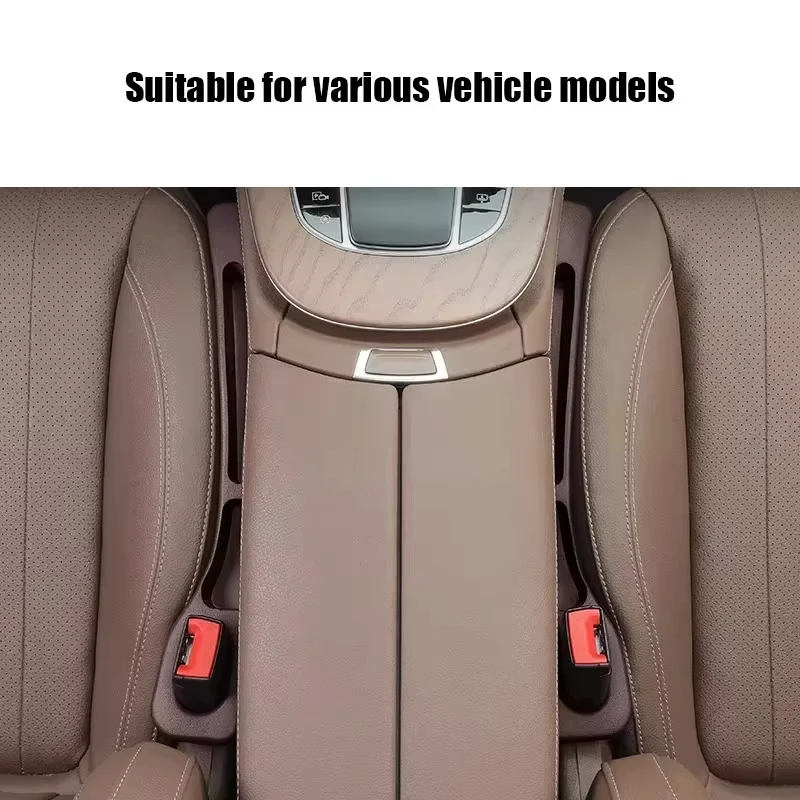 2 pçs assento de carro gap filler organizador à prova dwaterproof água assento de carro gap plug tira com 2 sulcos assento gap armazenamento acessórios interiores automóveis