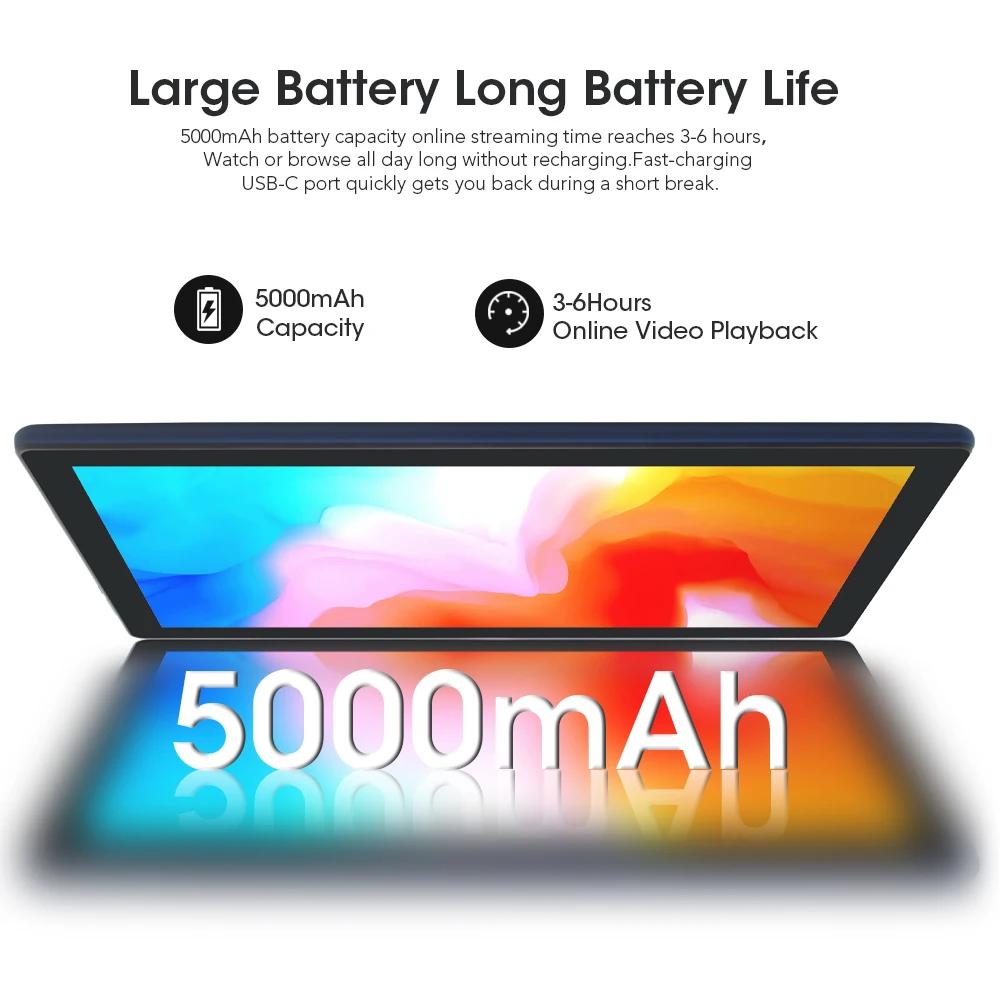 Weelikeit Tablet 10.1 ''Android 11 3GB RAM 32GB ROM 1280x800 IPS ultra dünne Tablets PC A133 Quad Core Axt Wifi-6 mit Fall F11W