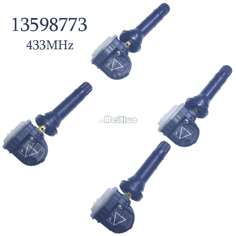 1/4PCS Bandenspanning Sensor Voor Opel Astra Ampera Antara Karl Mokka Cadillac CT4 CT6 XT5 Lyriq Vauxhall Zotye 433MHZ Auto TPMS