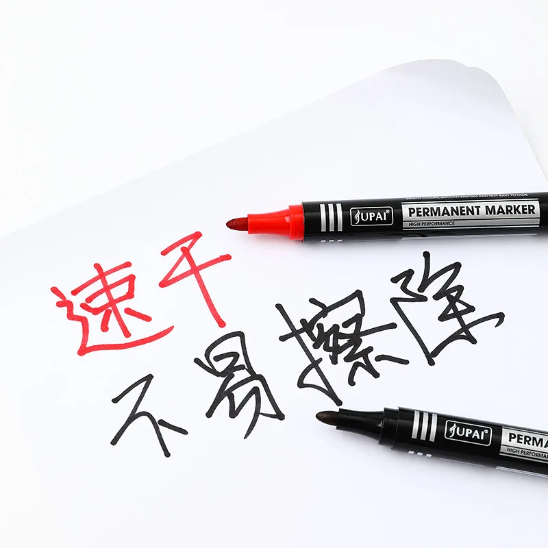 3/6 Cái/bộ Thường Trực Bút Đánh Dấu Mỹ Điểm Mực Chống Thấm Nước Mỏng Ngòi Thô Ngòi Đen Xanh Màu Đỏ 1.5mm Mịn Màu Bút Bút