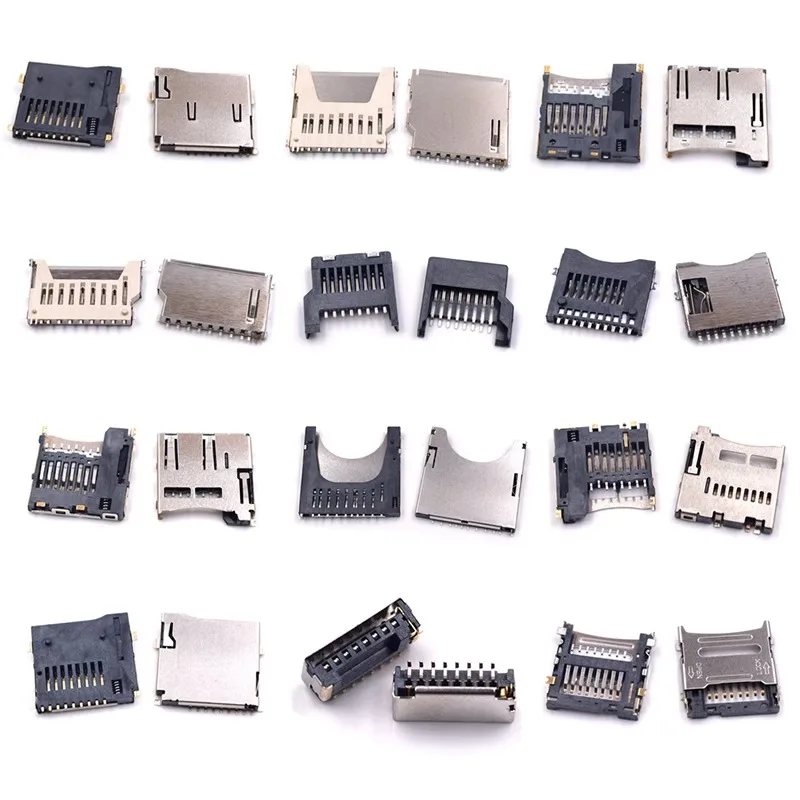 Micro SD TF Card Socket SD Memory Card Slot Socket Micro SIM 7Pin NANO SIM 6Pin Connector Socket Small Card Slot Cell Phone Deck
