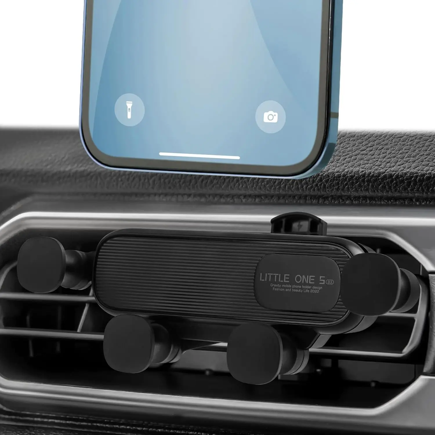 重力自動車電話ホルダー車のエアベント電話マウントユニバーサル耐衝撃ホルダーマウント 4.7-7 GPS クリップインチ携帯電話用