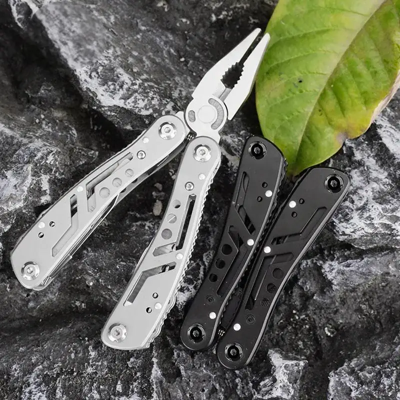 24-in-1 สแตนเลส Multitool คีมมีด-แบบพกพาพับหลายเครื่องมือสําหรับตั้งแคมป์,Survival,การล่าสัตว์ของขวัญ (ผู้ชาย/พ่อ)