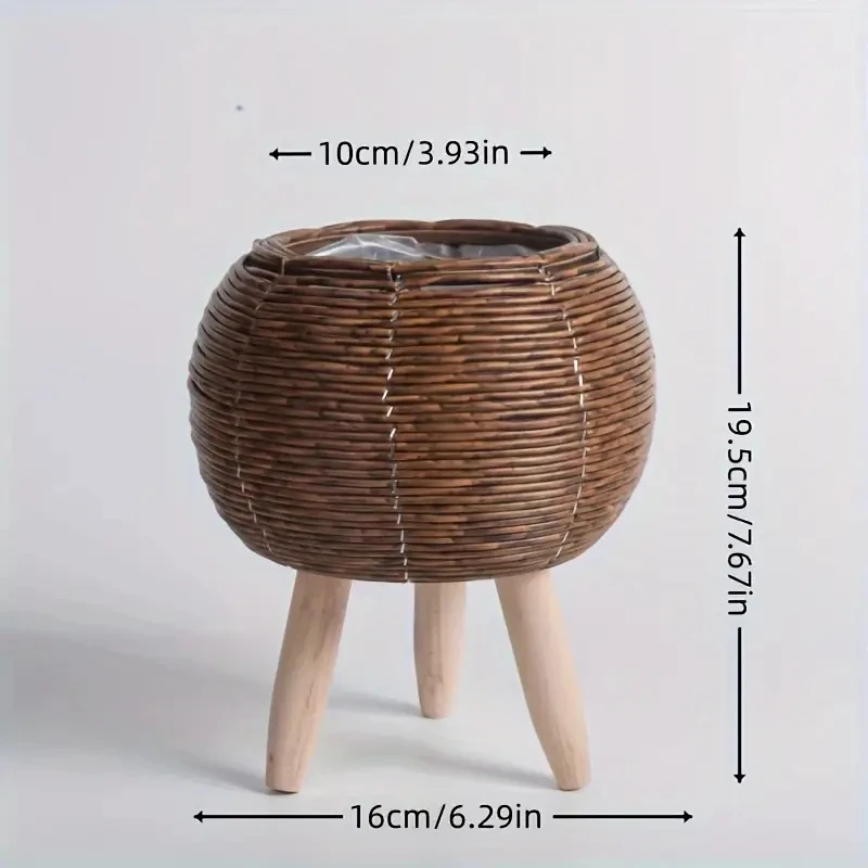 Supporto per piante triangolare creativo in plastica: perfetto per piante grasse e piccole piante, portavasi da tavolo