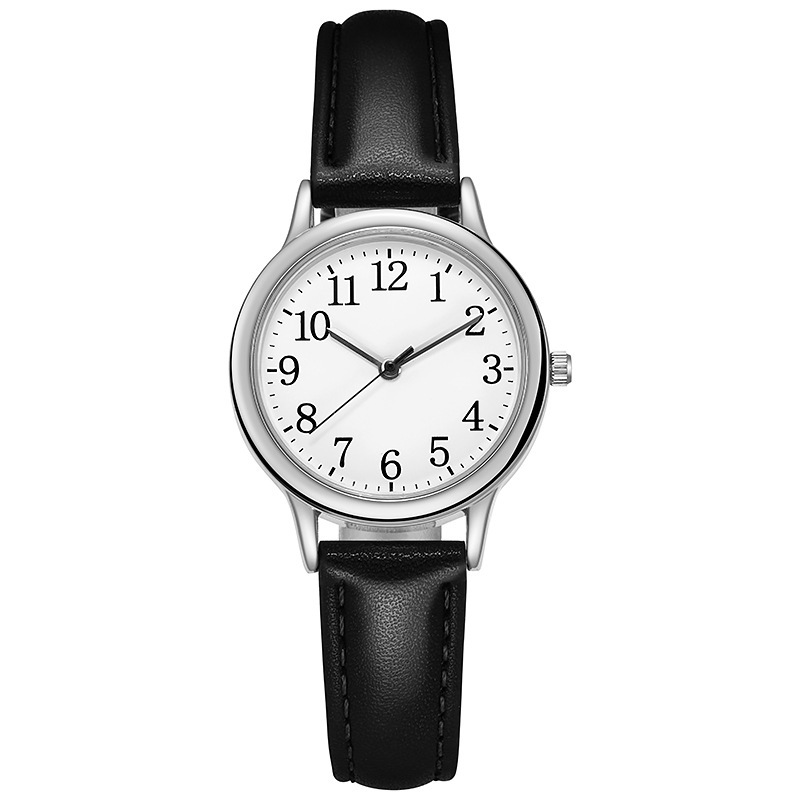 Reloj digital de cuarzo para mujer Reloj compacto con cinturón para mujer