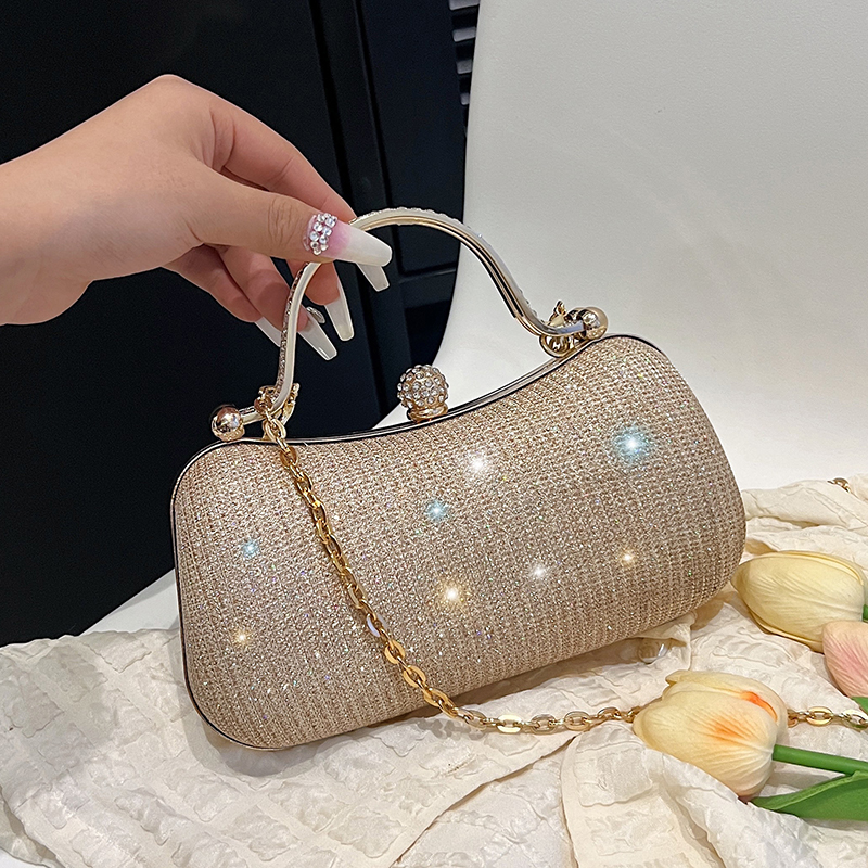 Bolsa de noite com corrente, bolsa de ombro para jantar para mulheres, bolsa crossbody da moda, bolsa vintage nas axilas