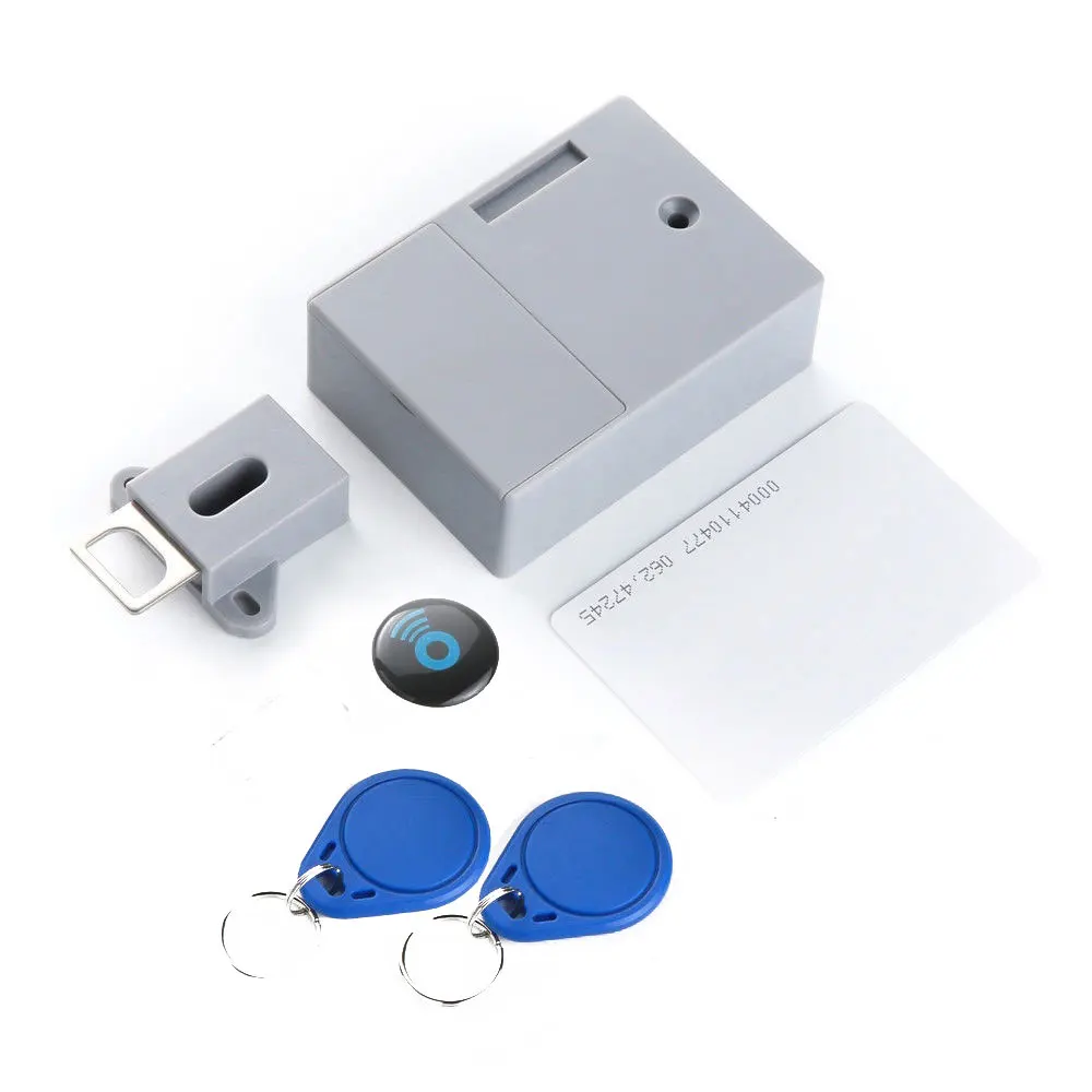 4 ชิ้นสมาร์ทลิ้นชัก Induction ตู้ล็อค RFID สมาร์ทล็อคอิเล็กทรอนิกส์ตู้เสื้อผ้าเฟอร์นิเจอร์ซาวน่าตู้ Locker Lock