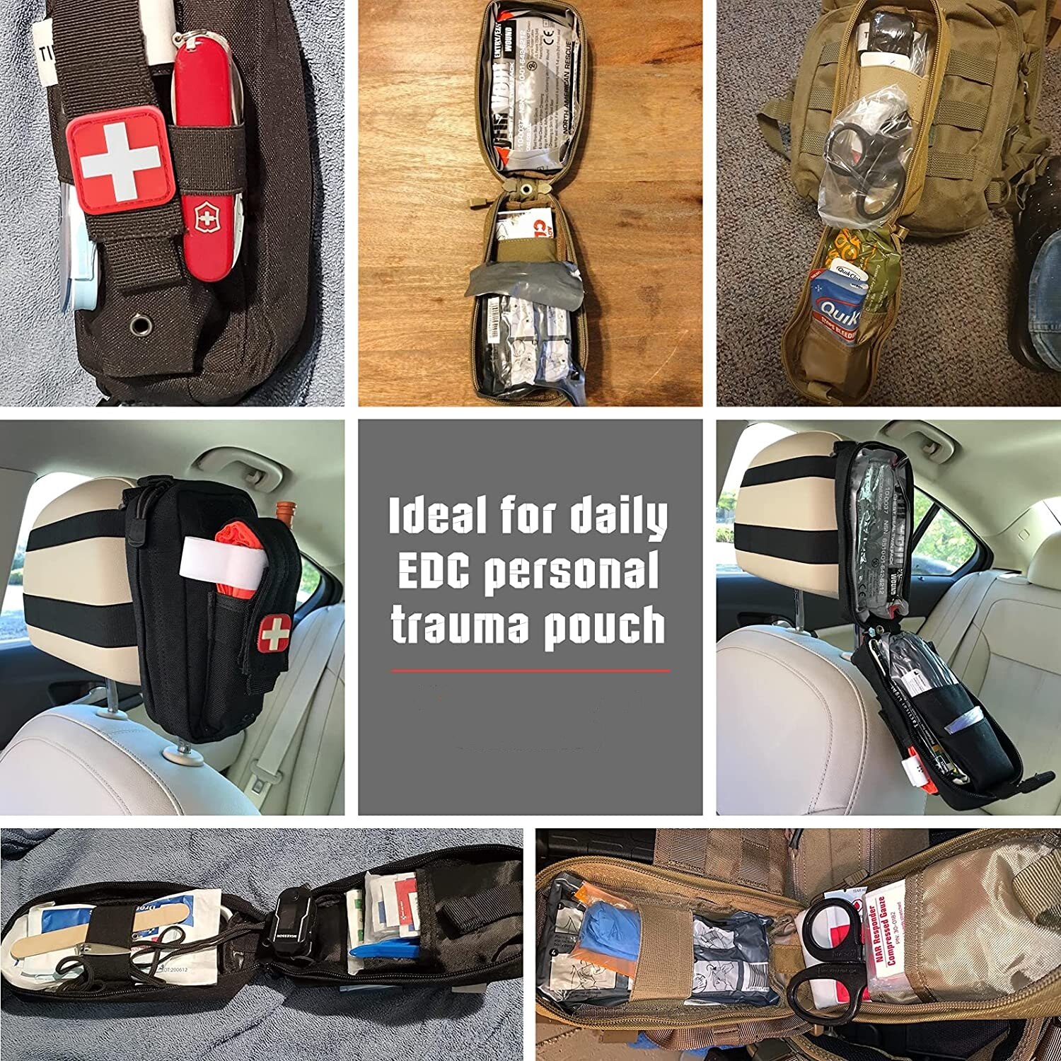 50611s ยุทธวิธี EMT First Aid Kit กระเป๋า Tourniquet กรรไกรผ้าพันแผลสําหรับฉุกเฉิน IFAK Trauma Combat