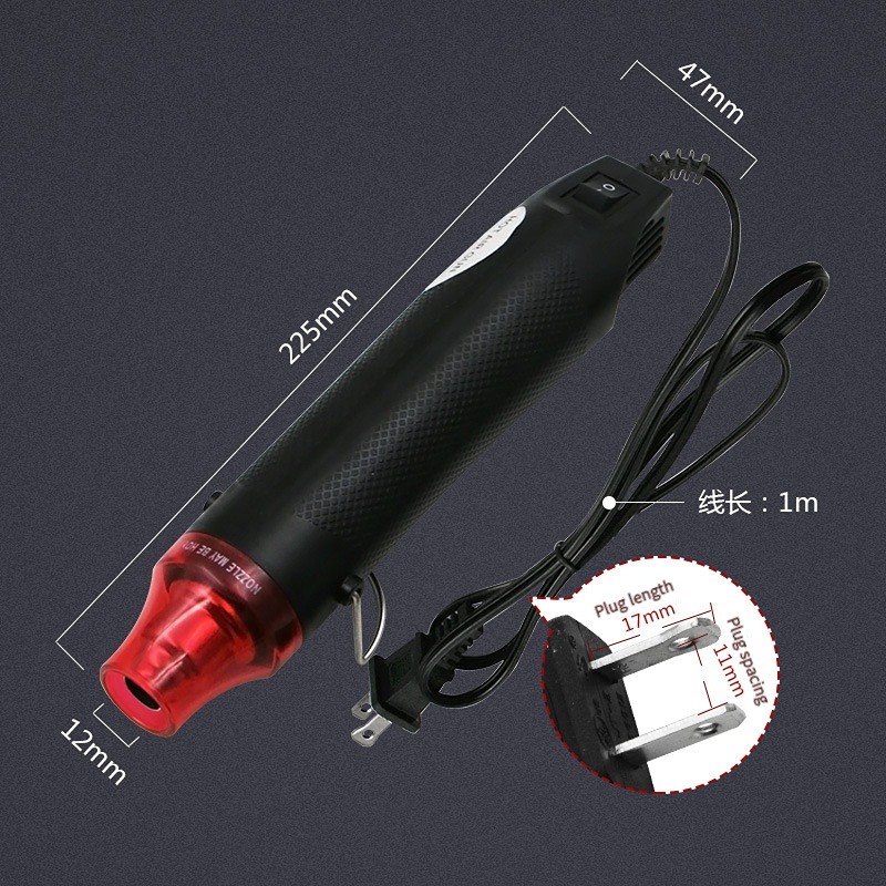 DIY Mini Hot Air Gun Hot Air Welding Station Car Cling Film Welding Temperature Air Gun Electric Blower Shrink Tube 220V