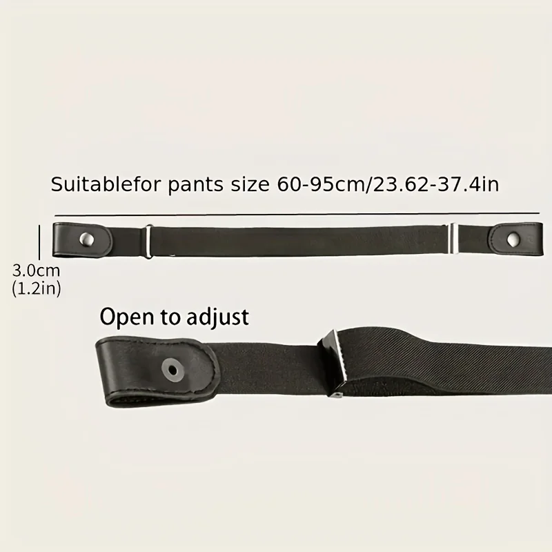 1 cinturón elástico para mujeres y hombres, cinturón ajustable sin hebilla para mujeres, cinturones elásticos sin hebilla para pantalones vaqueros
