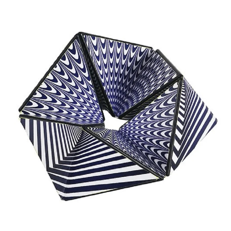 New Variety Geometric Changeable  Magic Cube Anti Stress 3D Decompression Hand Flip Puzzle Cube Kids Reliever Fidget Toy