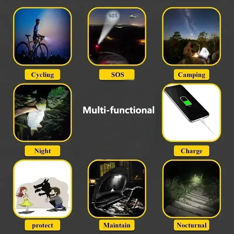 Mini LED Keychain Light Multifunctional Portable Pocket Work Light Keyring Inspection Lights Key Chain for Outdoor Activities