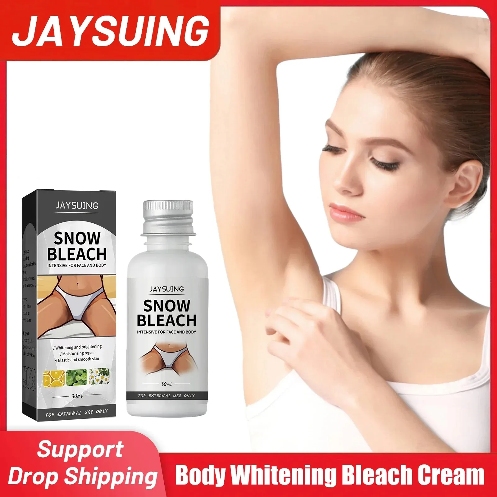 Dưỡng Trắng Da Toàn Thân Kem Tẩy Trắng Sáng Sát Nách Khuỷu Tay Đầu Gối Đùi Chung Thân Mật Phần Điểm Tối Melanin Loại Bỏ Sữa Dưỡng Da