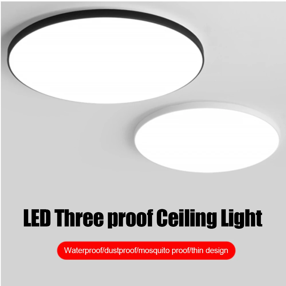 Lámpara de techo LED ultrafina redonda, luz para dormitorio, 18/24/36W, accesorio de iluminación de techo decorativo para el hogar, iluminación para sala de estar