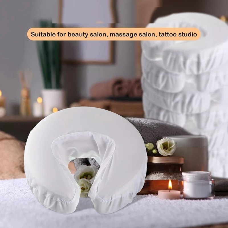 LICE-12Pcs Face CradleสําหรับนวดReusableนวดตารางRestครอบคลุมน้ํามันHeadrest Cradleแผ่น