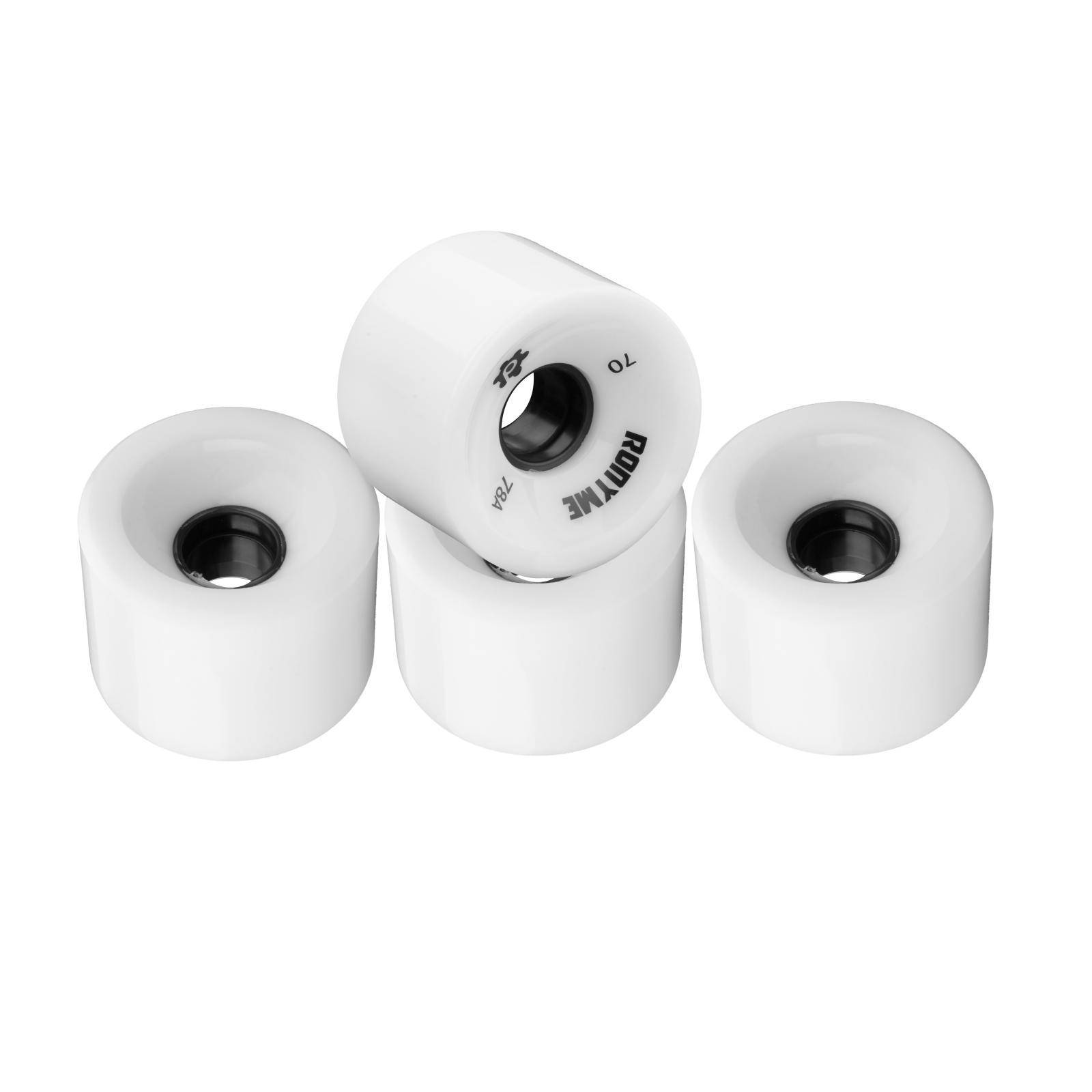 4pcs 70mm Longboard PU Wheel Replacement Skateboard 78A Hardness Wheels Cruising Wheel ABEC- Outer Cover Casing