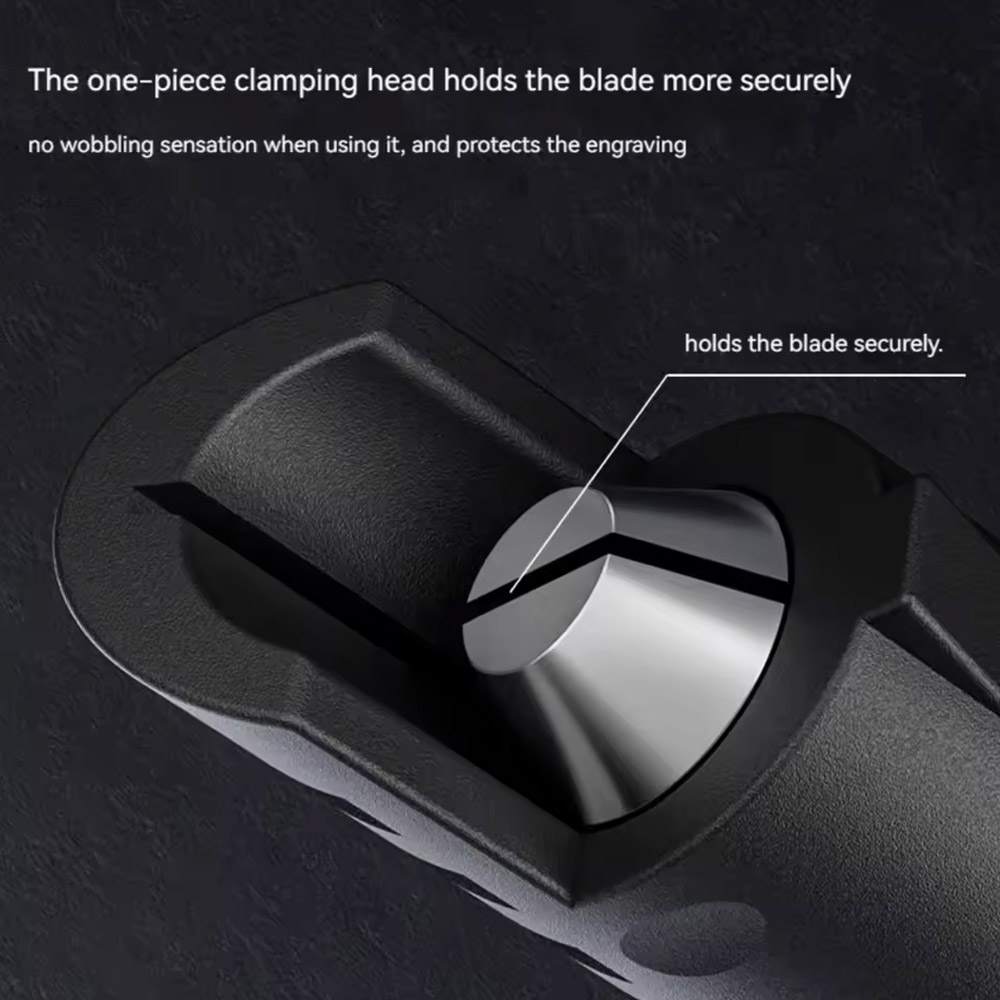 DIY Pen-shaped Aluminum Handle Carving Knife with 5 Replaceable Horseshoe Art Blades for Outdoor Knives and Handicrafts
