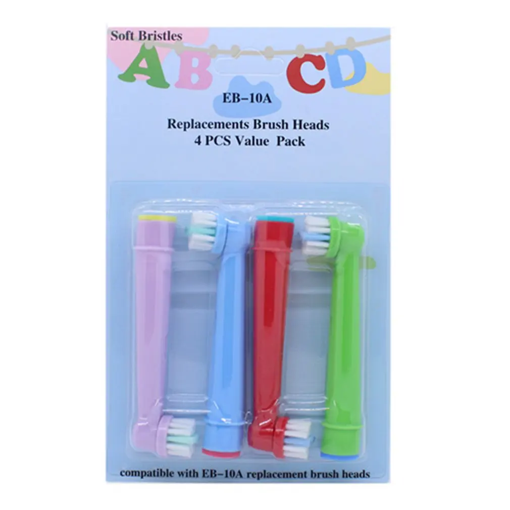 4 Trẻ Em Điện Trẻ Em Đầu Bàn Chải Đánh Răng Cho Răng Miệng B EB-10A Bàn Chải Đánh Răng Thay Thế Đầu Bàn Chải Vệ Sinh Răng Miệng Sạch Đầu Bàn Chải