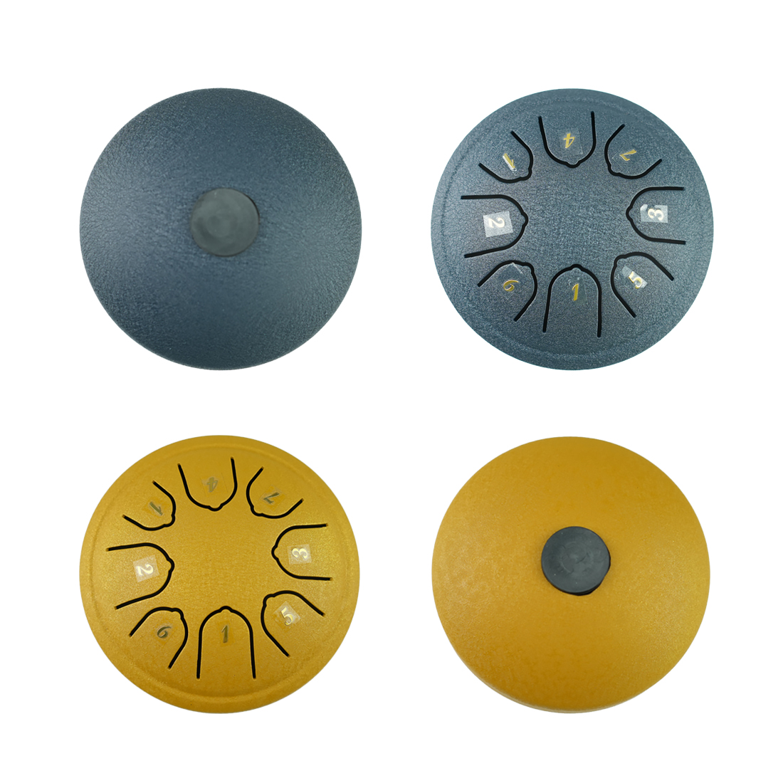 ドラム付き鋼の金メッキドラム,ミニドラム,ドラム,スティック,音楽,改ざん防止用,4.5インチ,8トーン