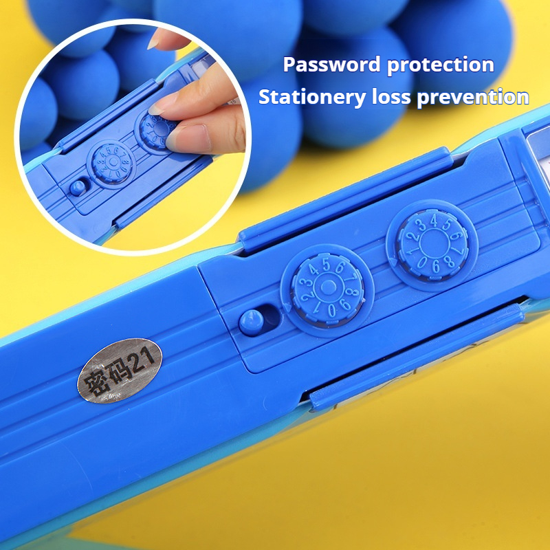 New Sanrio Stationery Box Kuromi Melody Stationery Box Password Lock Multi Functional Large Capacity Pencil Box Children's Gift