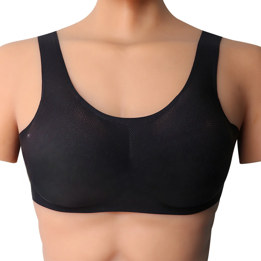 Wassertropfenförmige künstliche Brüste mit Unterwäsche-Set, künstliche Brüste, BHs, Cross-Dressing-Silikon-Brustimplantate