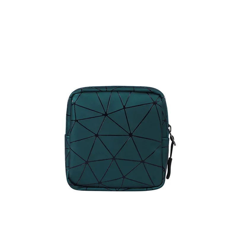 Borsa organizzativa impermeabile in pelle PU, borsa per gioielli, borsa mensile portatile, borsa per assorbenti igienici da esterno per donna