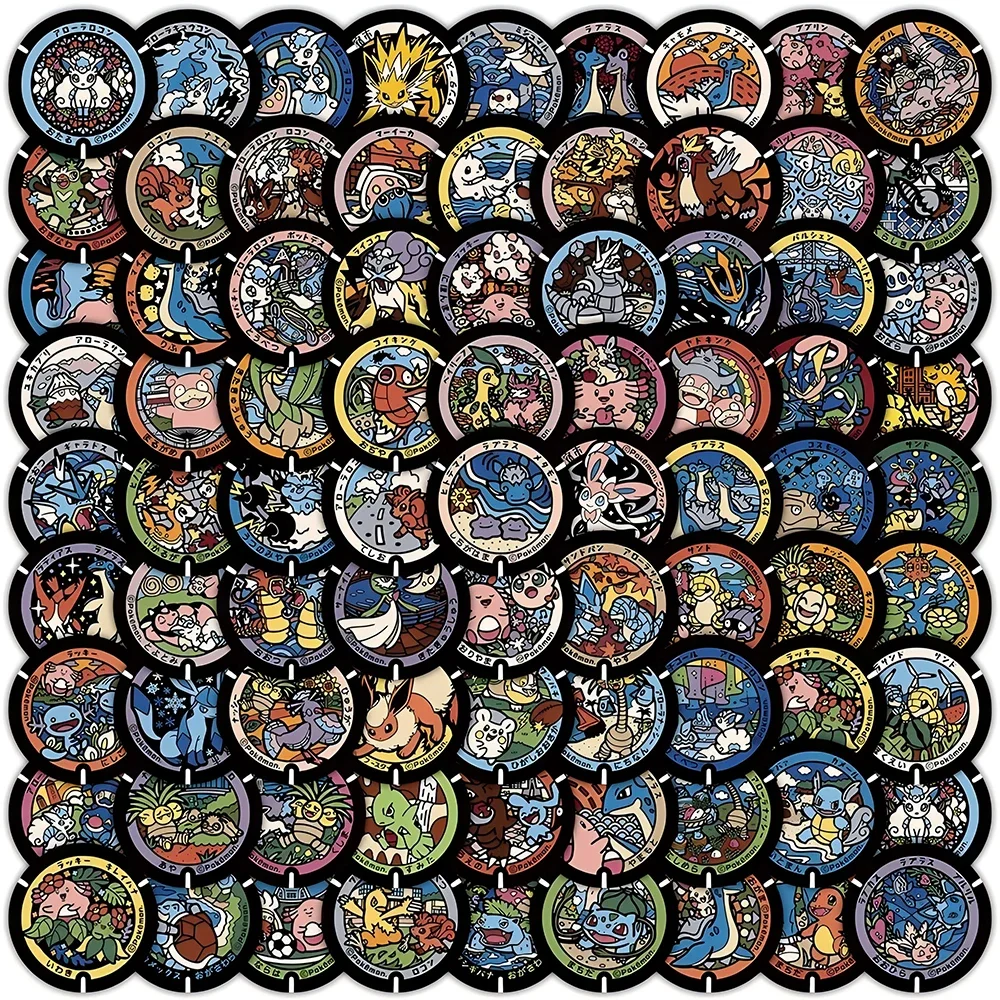 108 pz Kawaii Anime Pokemon Adesivi Carino Pikachu Eevee Cartoon Decalcomanie Del Computer Portatile Del Telefono Scrapbook Classico Adesivo Per Bambini Giocattolo