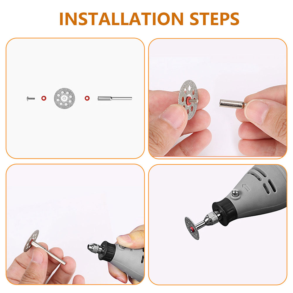 Juego de Mini hojas de sierra Circular, disco de corte de rueda de lijado, accesorios Dremel, herramientas rotativas de corte de Metal