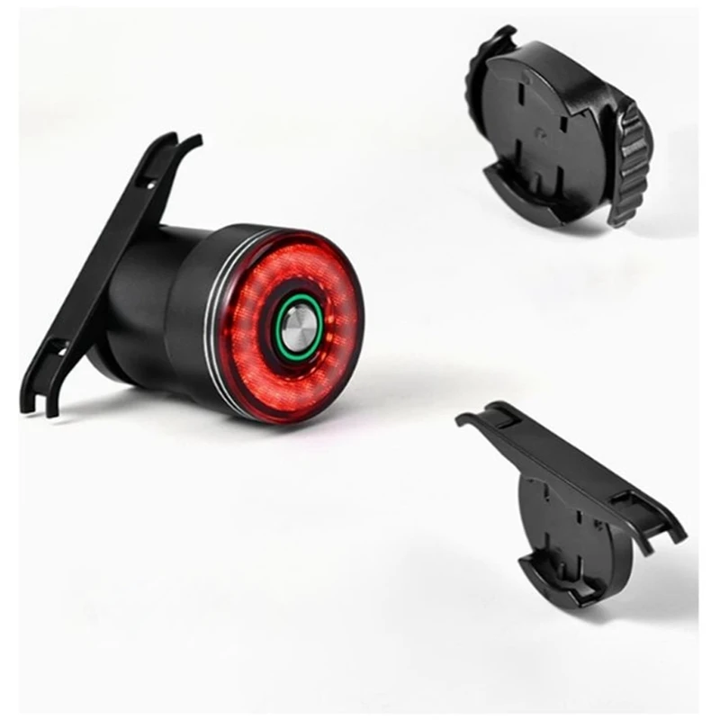 ブレーキ誘導自転車テールライト自転車シートポストサドルリアライト防水 USB 充電サイクリングテールライト