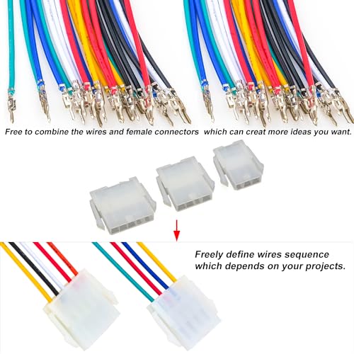 Connecteur Mini-Fit Jr 4.2mm avec directions 20AWG, Molex Mini-Fit Jr Simple Nucleo1/2/3/4/5/6Pin 5557 (MX4.2-5557-Simple)