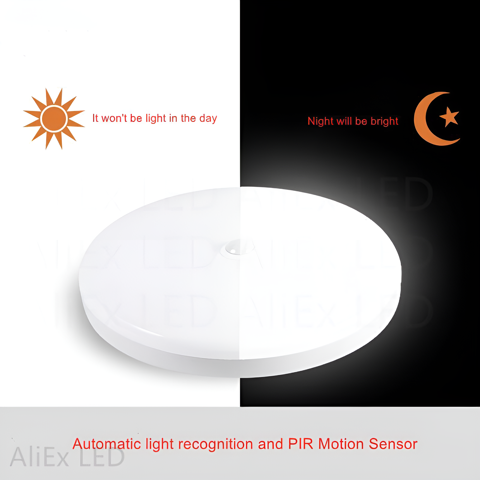 Luces de techo LED con Sensor de movimiento PIR, iluminación inteligente para el hogar, 12W, 18W, 20W, 30W, 40W, lámpara de techo para habitaciones, pasillos, pasillo, 110V, 220V