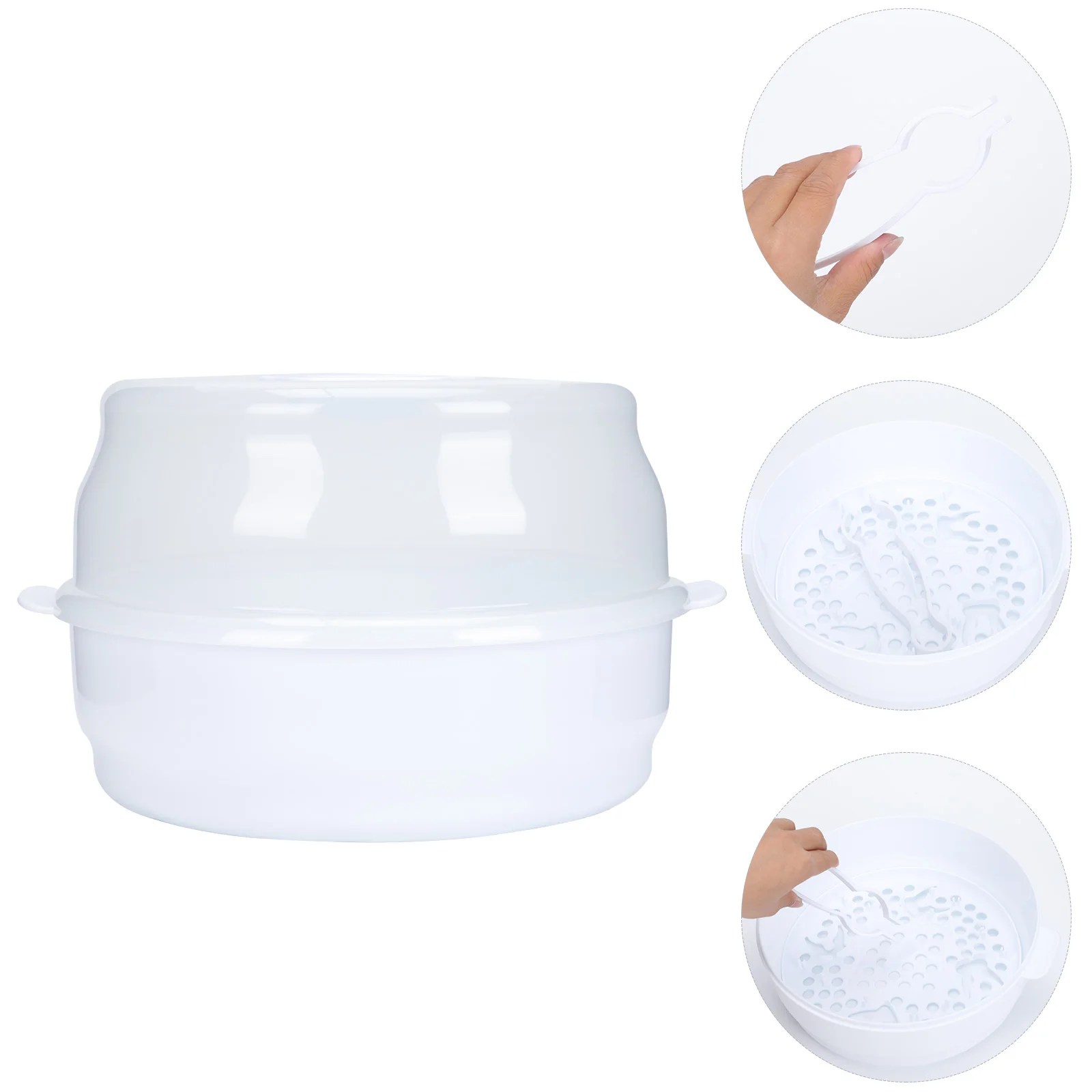 Esterilizador de mamadeira de micro-ondas, grande capacidade, durável, recipiente de armazenamento abs, portátil, suprimentos para amamentação, secador de talheres