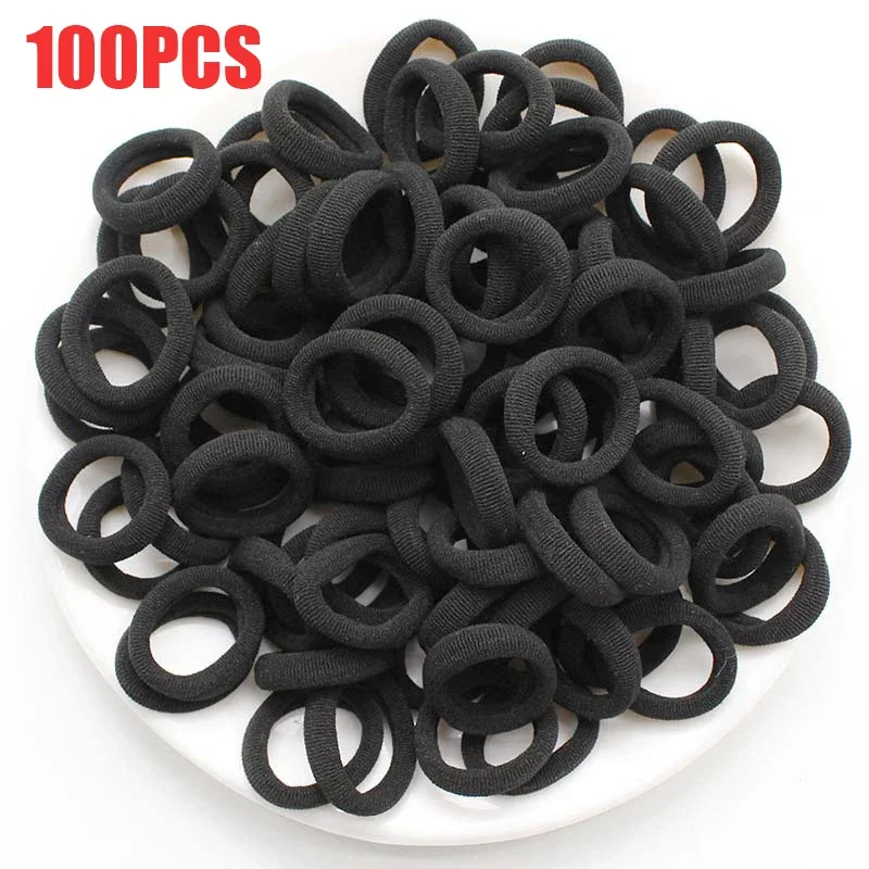 100/300/500 pezzi Ragazze Fasce elastiche colorate per capelli Coda di cavallo Tenere Cravatta per capelli Elastici Scrunchie Accessori per capelli Fasce per ragazze