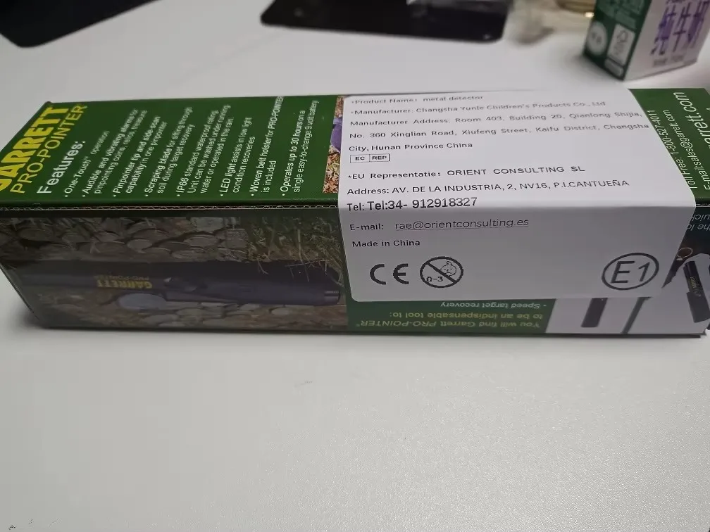 Detector de metais de alta precisão, haste de posicionamento portátil, detector externo, à prova d'água, caçador de tesouros subterrâneos