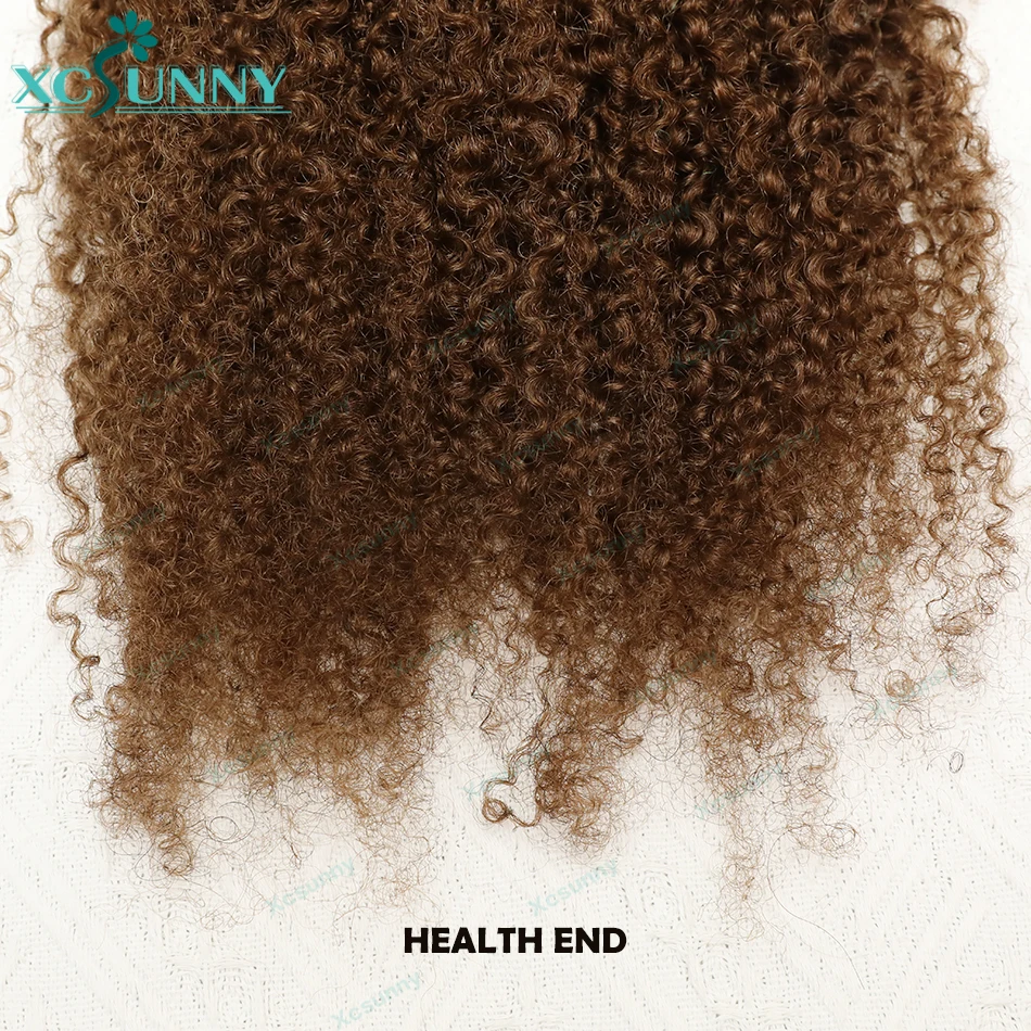 Microlink extensões de cabelo kinky encaracolado cor 4 micro anel loop extensões de cabelo humano para mulheres microring extensões de cabelo
