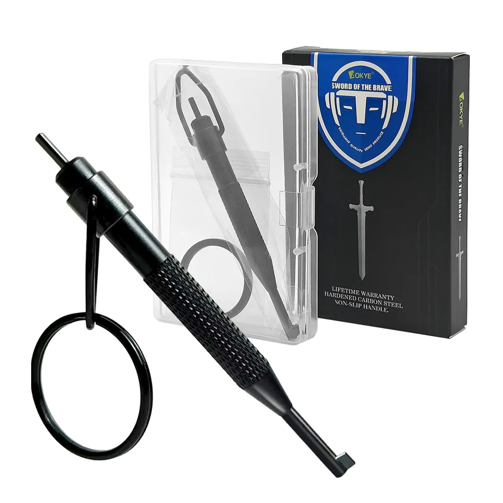 10\4\2PCS, drehbarer Handschellenschlüssel, Kohlenstoffstahl + Aluminiumlegierung, mit Schlüsselring, geeignet für Standard-Polizei-Handschellen