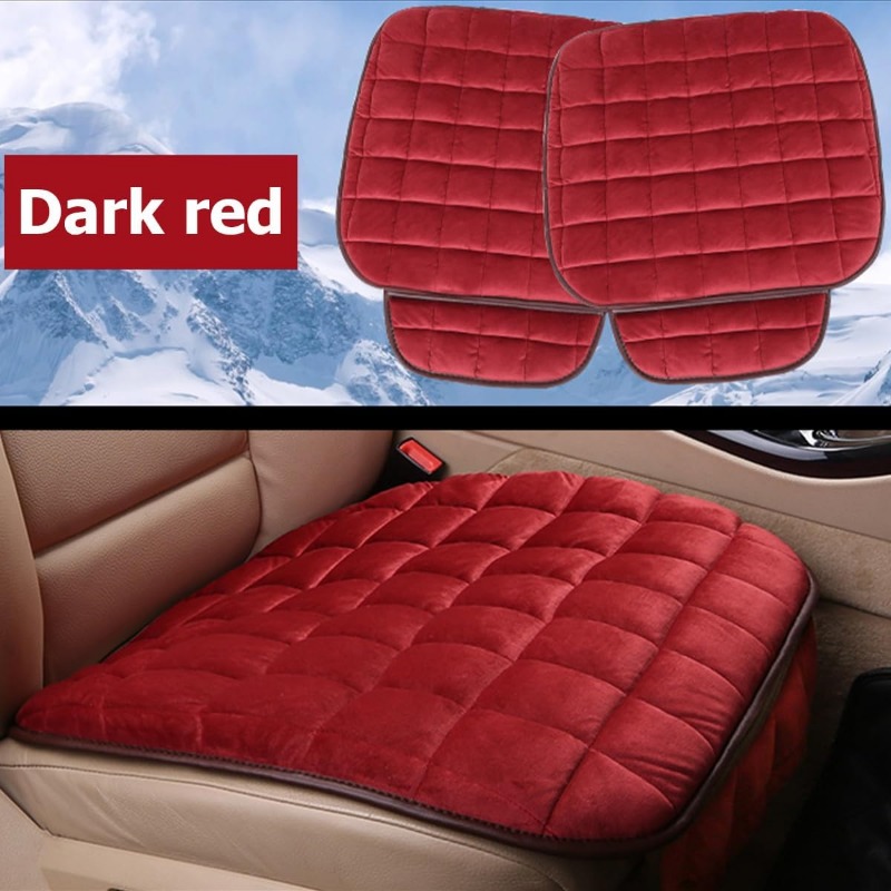 Cuscino per seggiolino auto nero, cuscino per sedile con fondo in gomma antiscivolo e custodia portaoggetti, universale per sedia da ufficio SUV per camion, furgone
