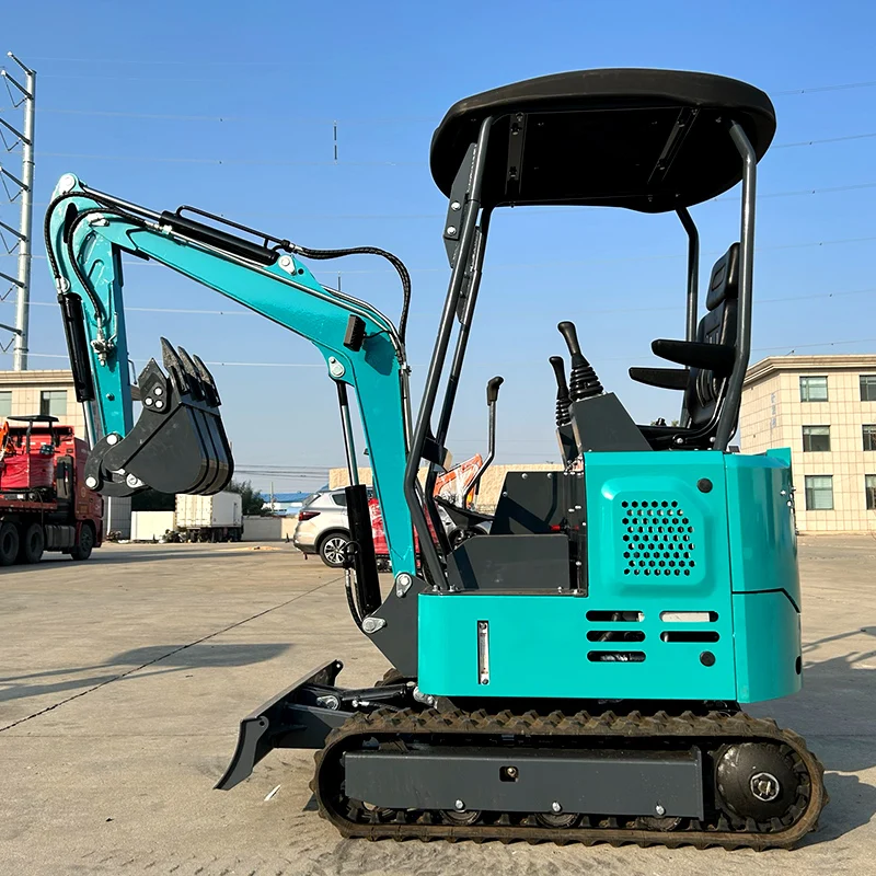 Factory direct sales of 1 ton small household garden crawler excavator customized with cab side swing mini excavator