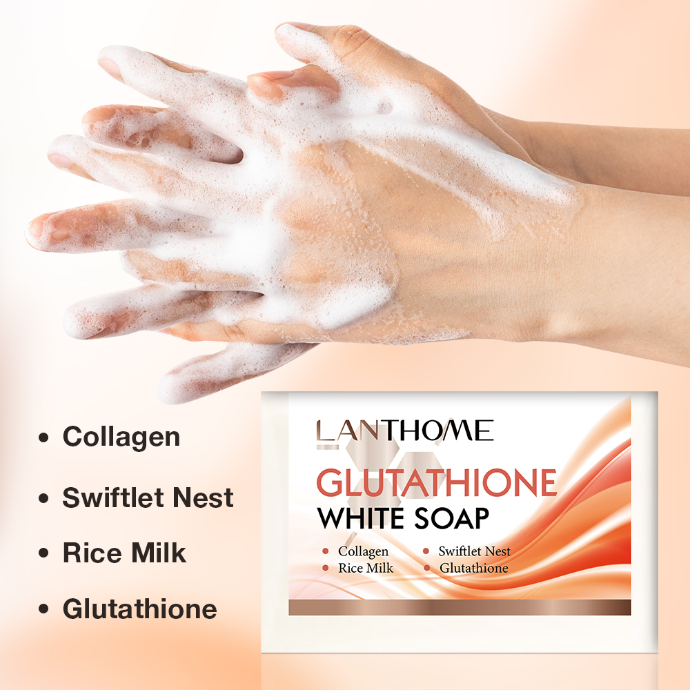1/3/5PCS Glutathione Cream Soap Facial Soap Deep Cleansing Glutathione Skin Brightening Handmade Moisturizing Soaps Body Care