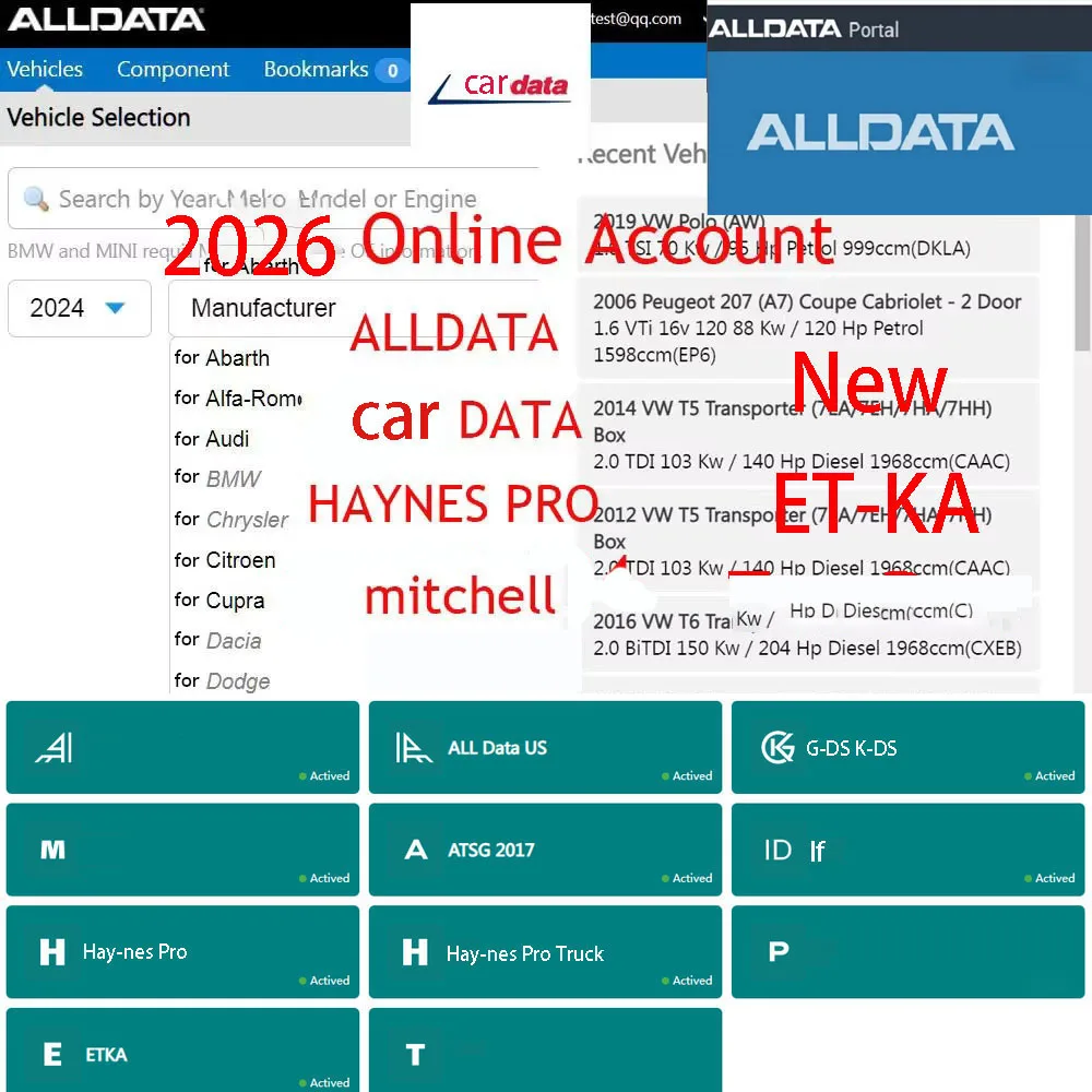 Онлайн-аккаунт 2026. Alldata Car-data. Новейшее программное обеспечение для ремонта автомобилей для всех данных. Автомобильные данные. Поддержка мит-челлера. Вход в мобильный/ПК.
