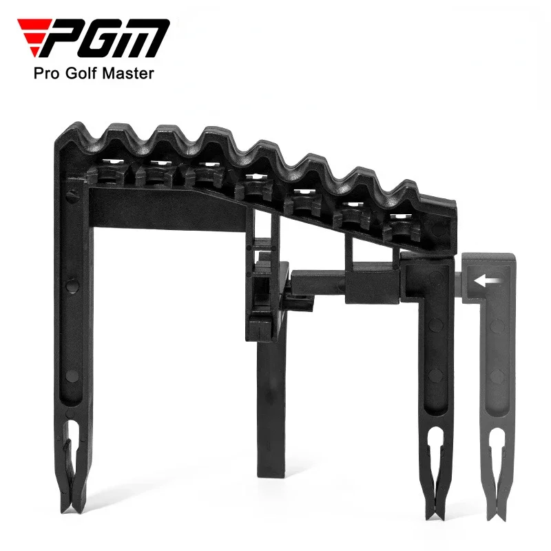 PGM Golf Clubs Fixture Accommodate 9 Iron Holder Reduce Pole Head Collisions Adjustable Width Training Aids ZJ018