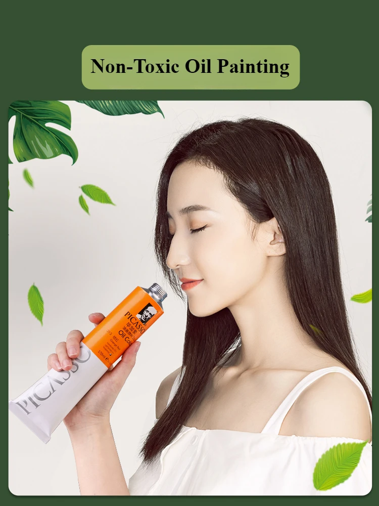 170ml LargeTubes 오일 페인트 무독성 우수한 색조 강도, 캔버스 페인팅 아티스트 초보자를위한 혼합 가능 DIY 미술 용품