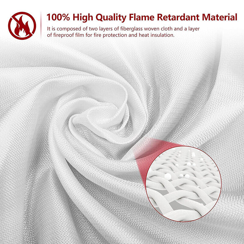 Fire Blanket 1m/1.5m For Home Kitchen Office Caravans Emergency Lightweight Fire Safety Equipment Protective Blanket For Kitchen
