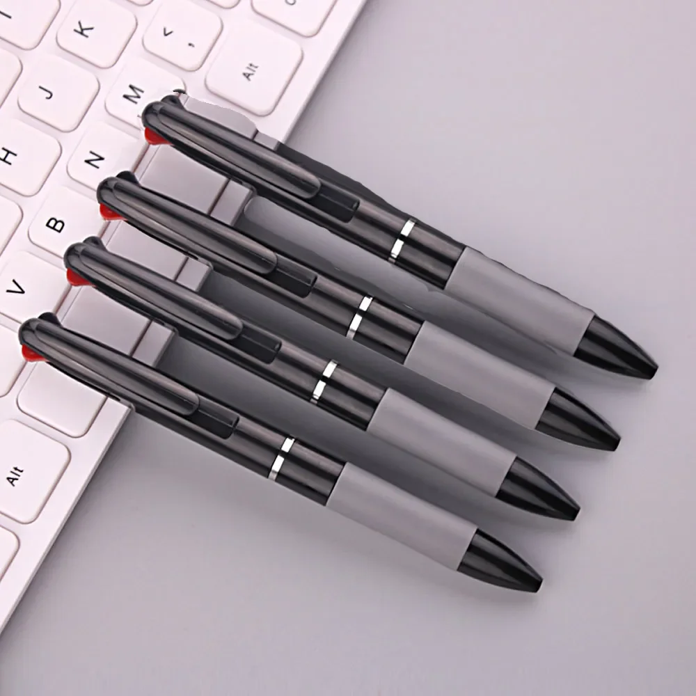 3 in 1 Rosso/Nero/Blu Inchiostro Colore 0.7mm Studente Penne a sfera Punto a sfera Scrittura di cancelleria Materiale scolastico fine Matite Ufficio