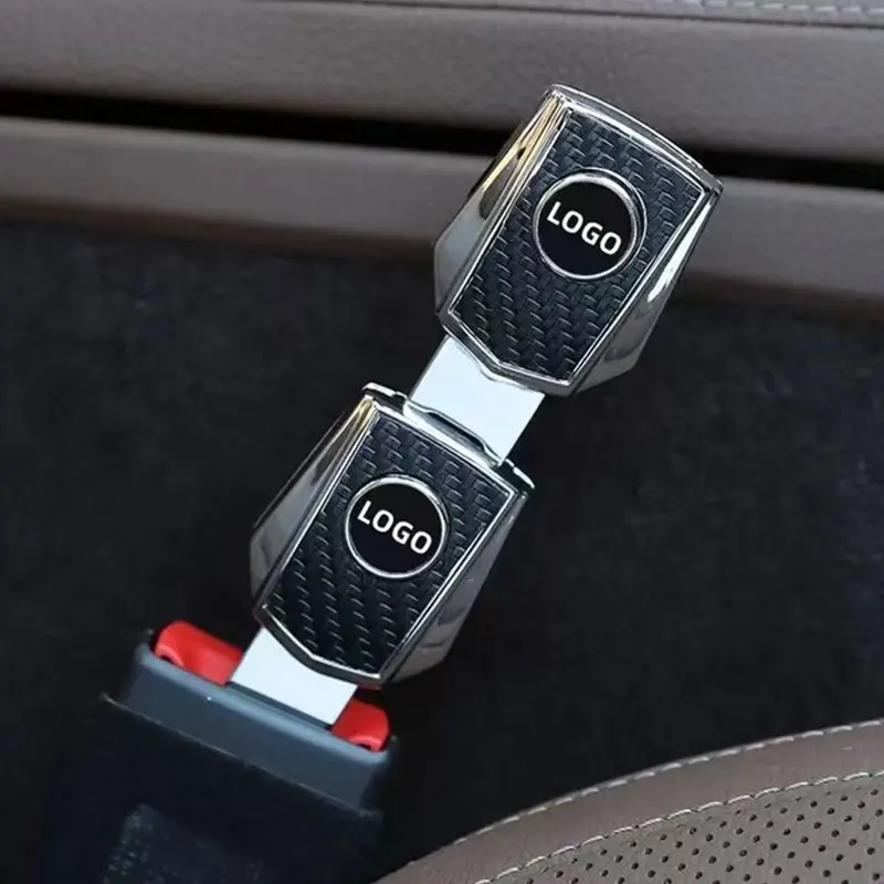 Extensor de clipe de cinto de segurança de carro, liga de bloqueio de cinto de segurança, plugue de fivela, prendedor automático, clipe conversor, liberação de um clique, cinto de segurança, peças de automóvel