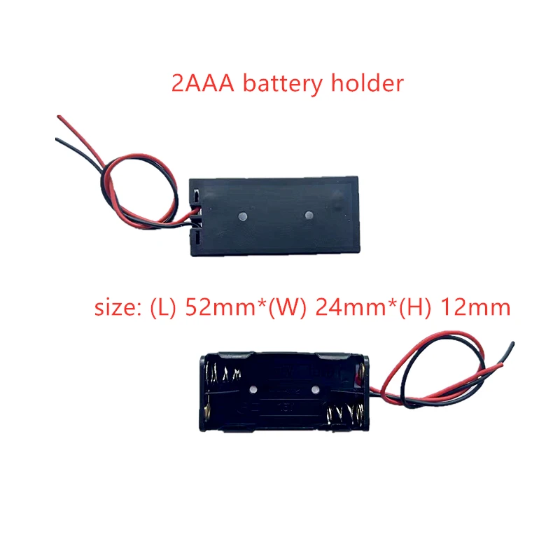 5 Chiếc 1/2/3/4 Khe Cắm Pin AAA Ốp Lưng Hộp Pin AAA Pin Với Dẫn Với 1 2 3 4 Khe Cắm AAA Thả